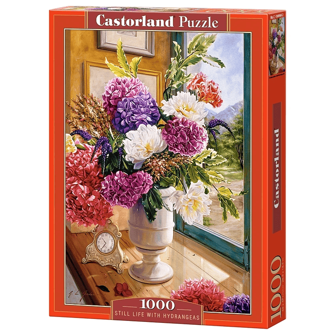 Puzzle 1000 Piezas | Naturaleza Muerta y Hortensias 1