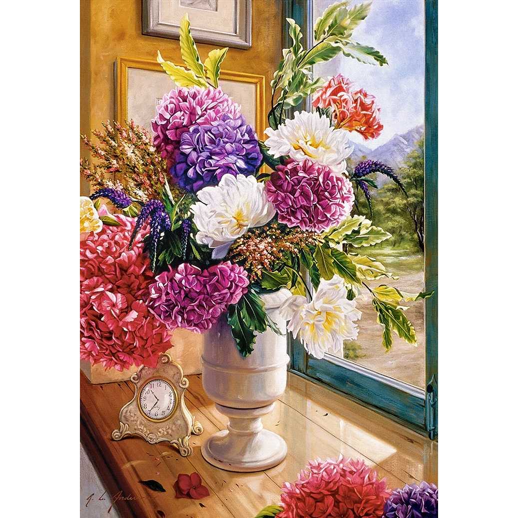 Puzzle 1000 Piezas | Naturaleza Muerta y Hortensias 2