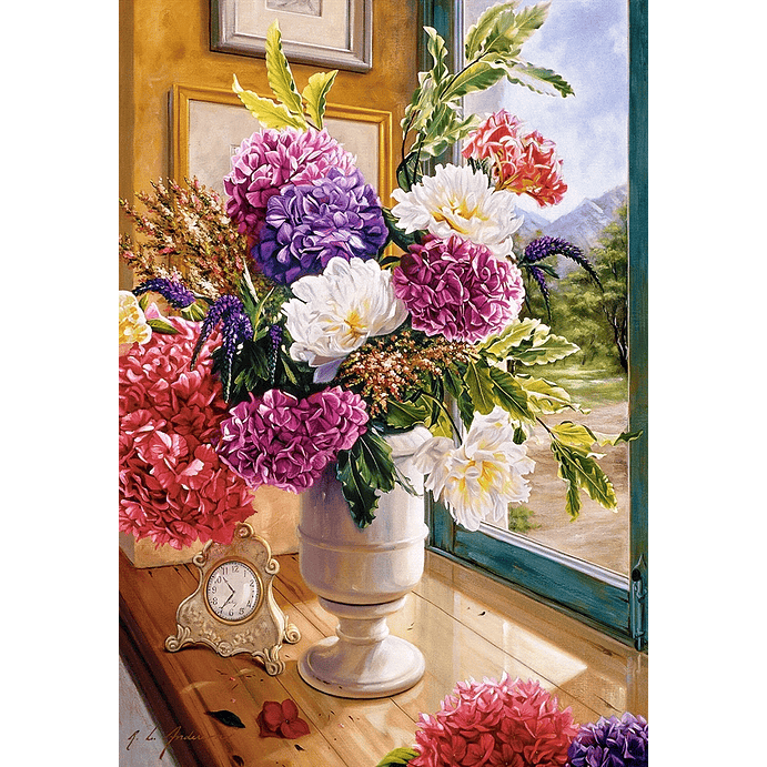 Puzzle 1000 Piezas | Naturaleza Muerta y Hortensias 2