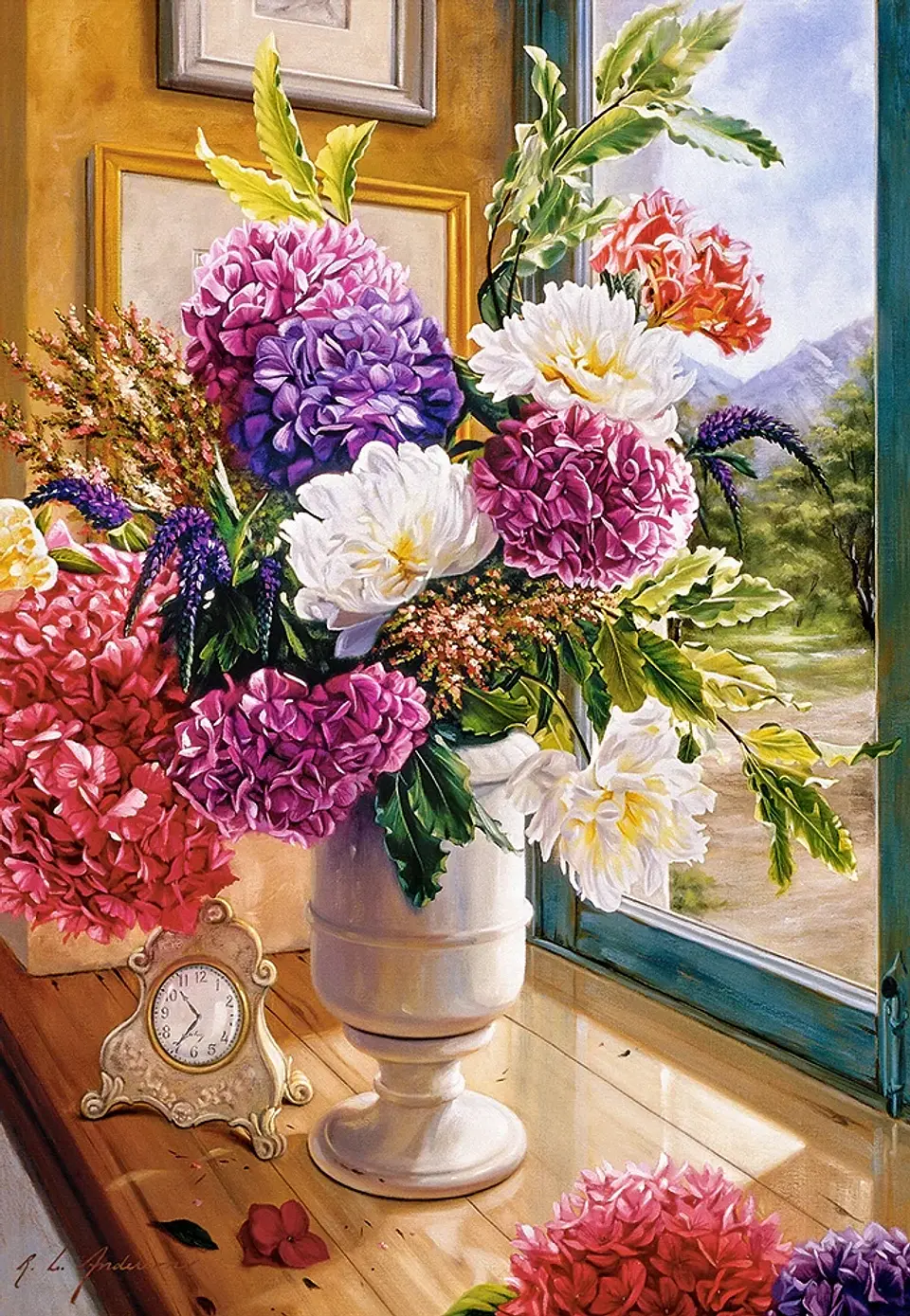 Puzzle 1000 Piezas | Naturaleza Muerta y Hortensias 2