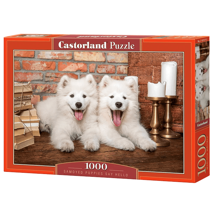 Puzzle 1000 Piezas | Cachorros Samoyedo 1