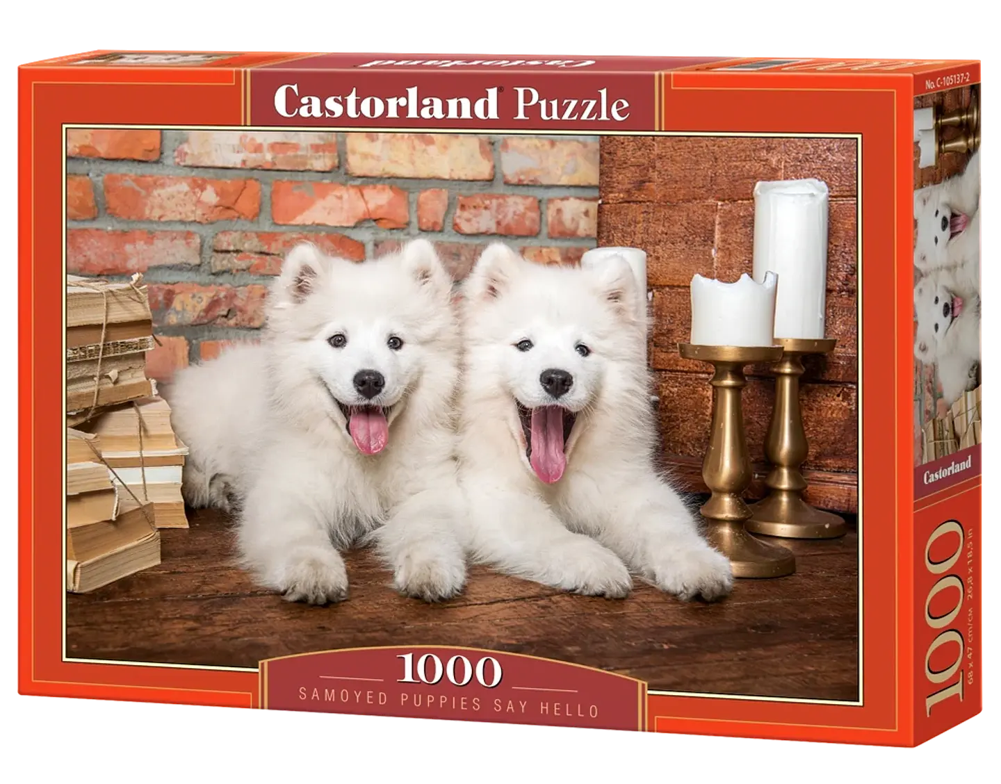 Puzzle 1000 Piezas | Cachorros Samoyedo 1