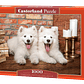 Puzzle 1000 Piezas | Cachorros Samoyedo - Miniatura 1