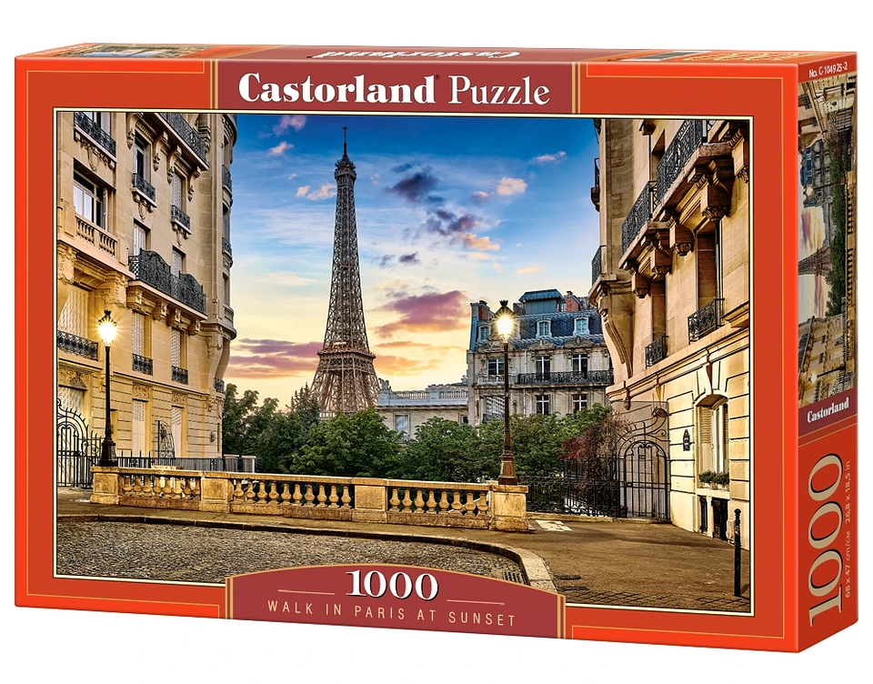 Puzzle 1000 Piezas | Caminata en París al Atardecer 1