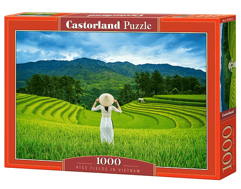 Puzzle 1000 Piezas | Campos de Arroz en Vietnam
