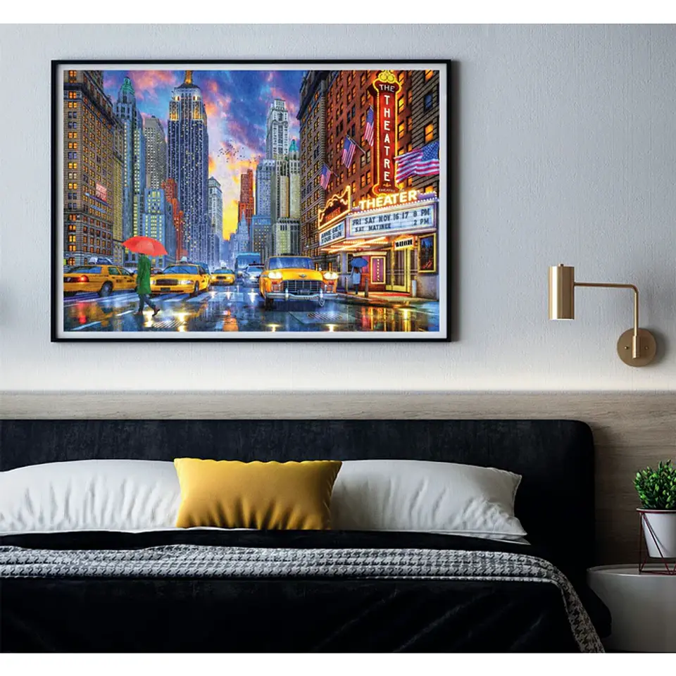 Puzzle 2000 Piezas | Manhattan Lluvioso 3