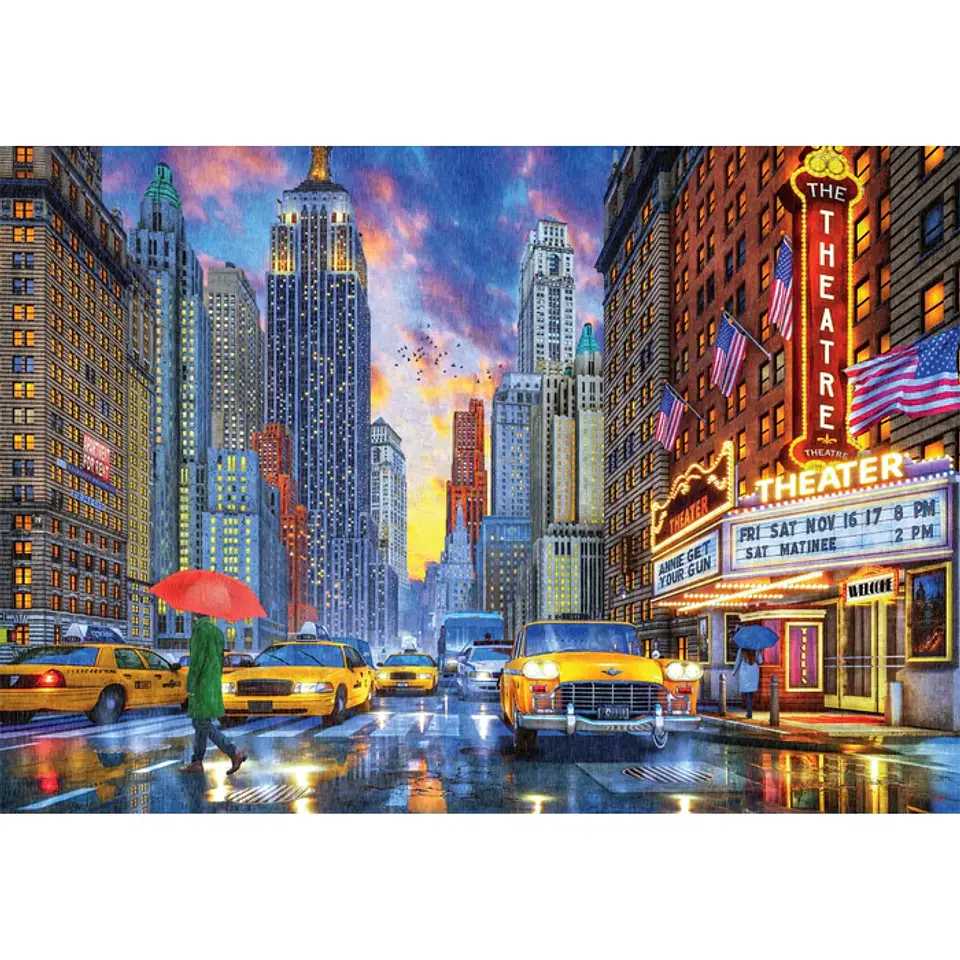 Puzzle 2000 Piezas | Manhattan Lluvioso 2
