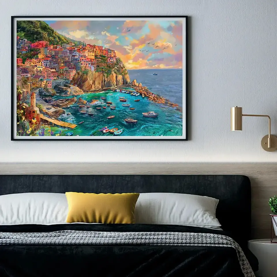 Puzzle 2000 Piezas | Manarola Pintada 3