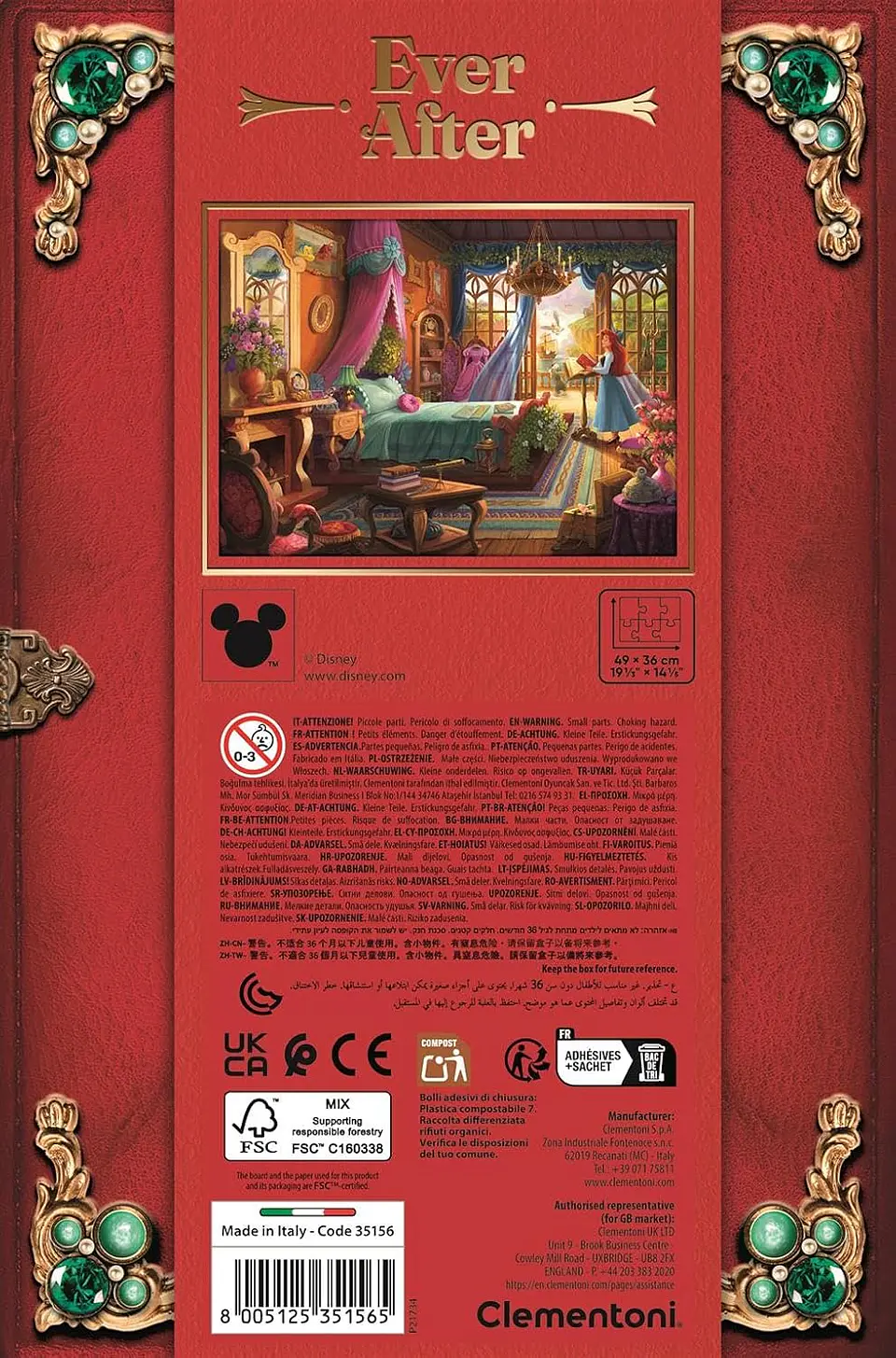 Puzzle 500 Piezas | Disney Ariel Ever After 4