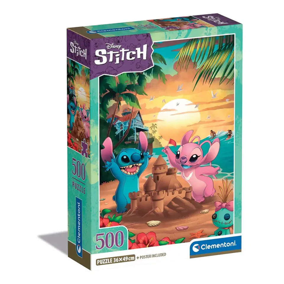 Puzzle 500 Piezas | Stitch y Ángel 1