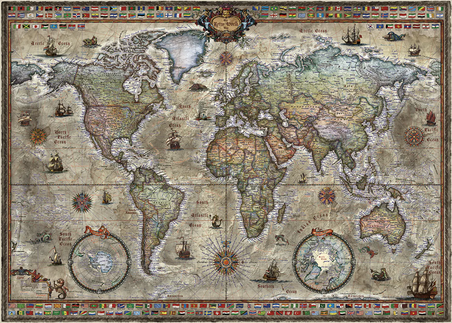 Puzzle 1000 Piezas | Retro World 2