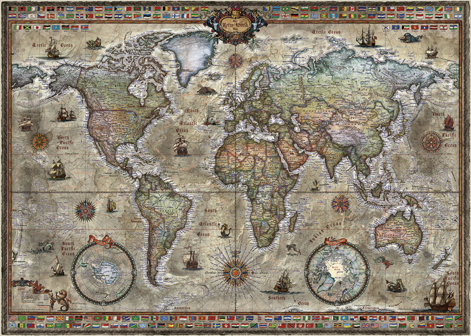 Puzzle 1000 Piezas | Retro World 2