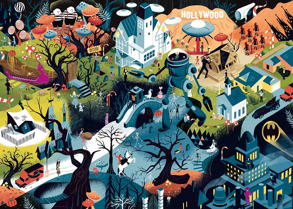 Puzzle 1000 Piezas | Tim Burton Films 2