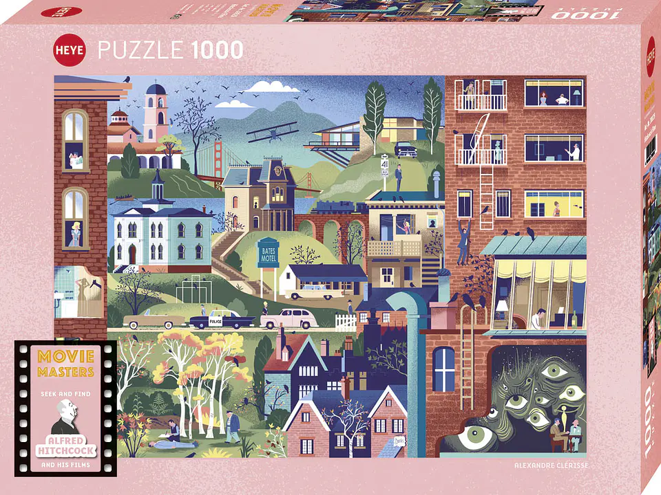 Puzzle 1000 Piezas | Hitchcock Films 1