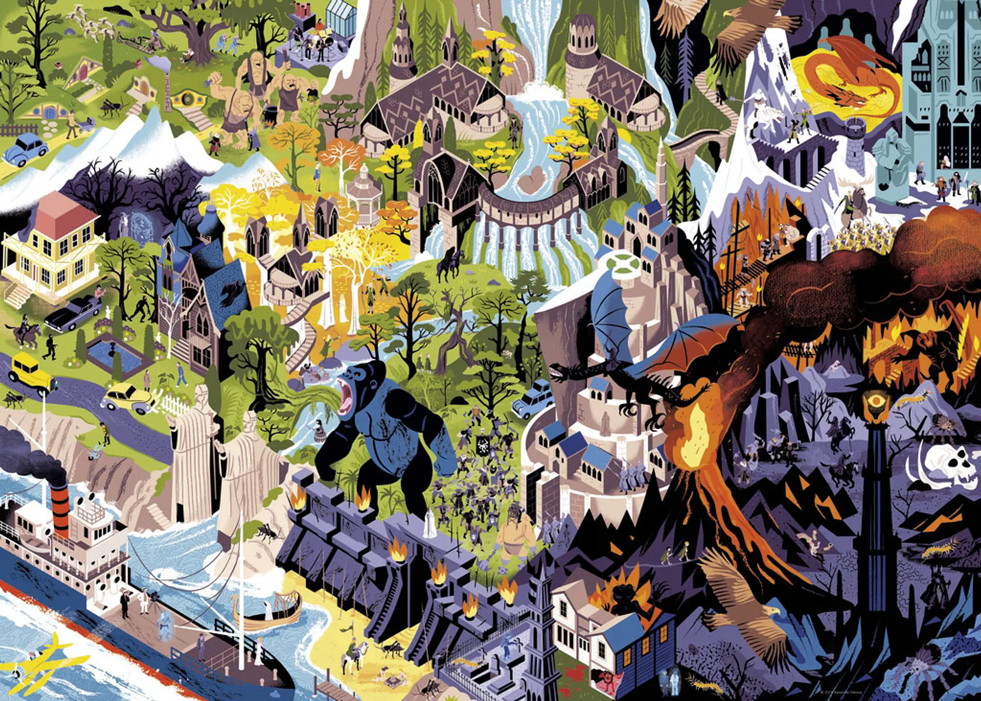 Puzzle 1000 Piezas | Peter Jackson Films 2