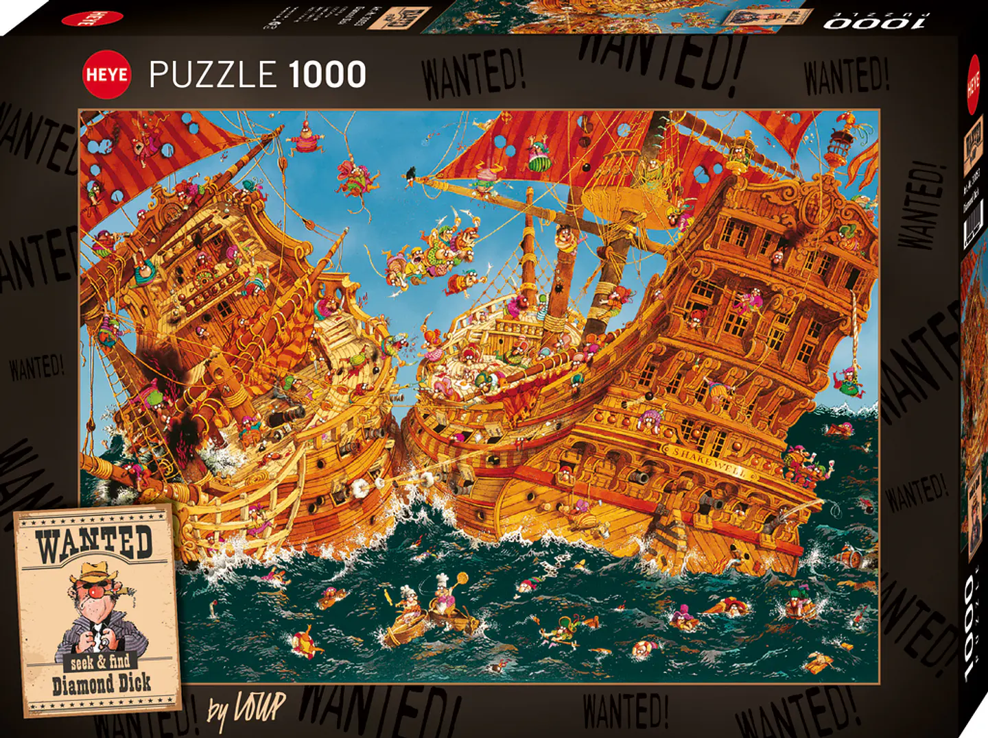 Puzzle 1000 Piezas | Wanted Diamond Dick 1