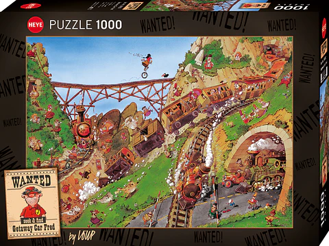 Puzzle 1000 Piezas | Wanted Getaway Car Fred
