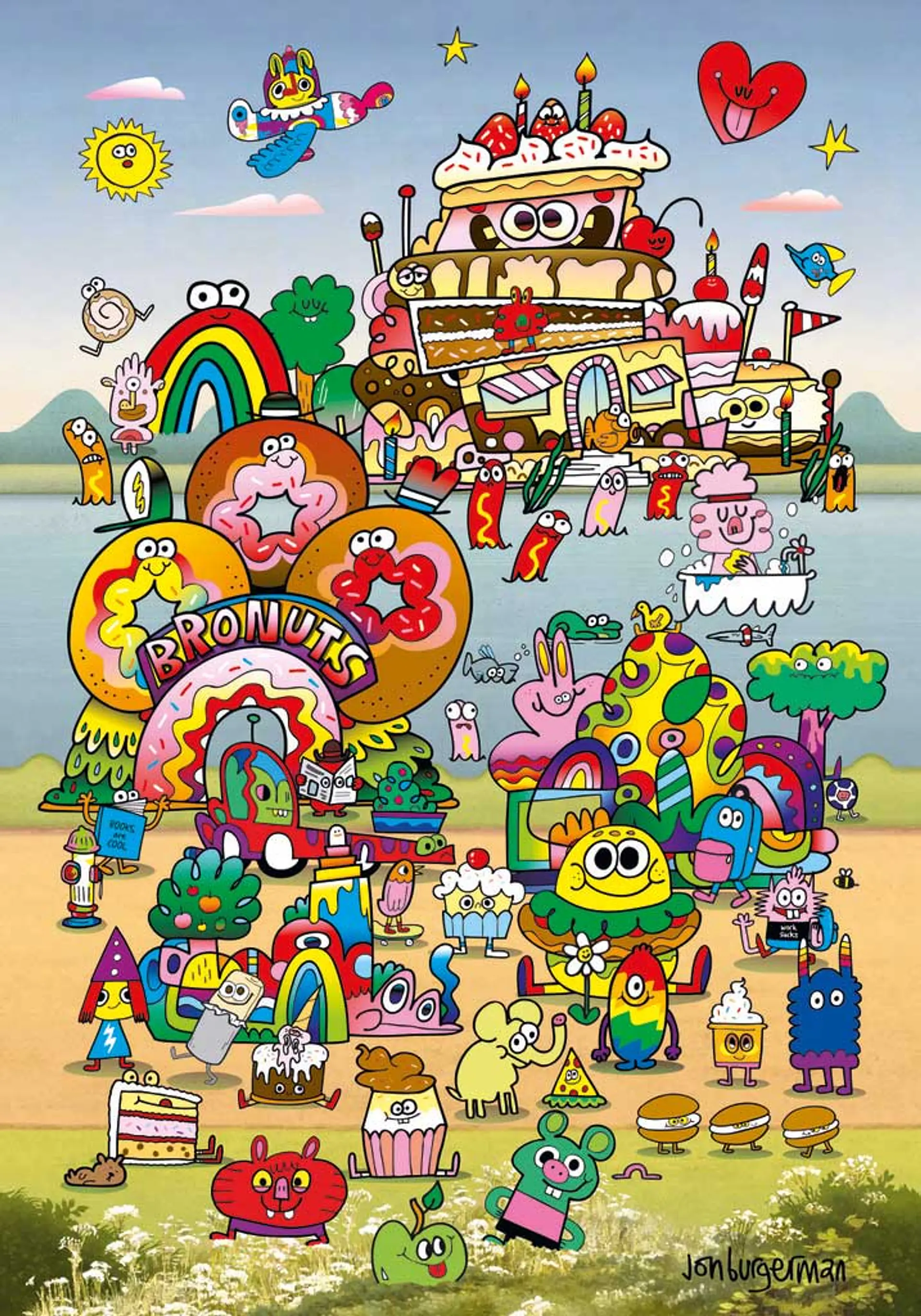 Puzzle 500 Piezas | Take a Trip With Jon Burgerman 2