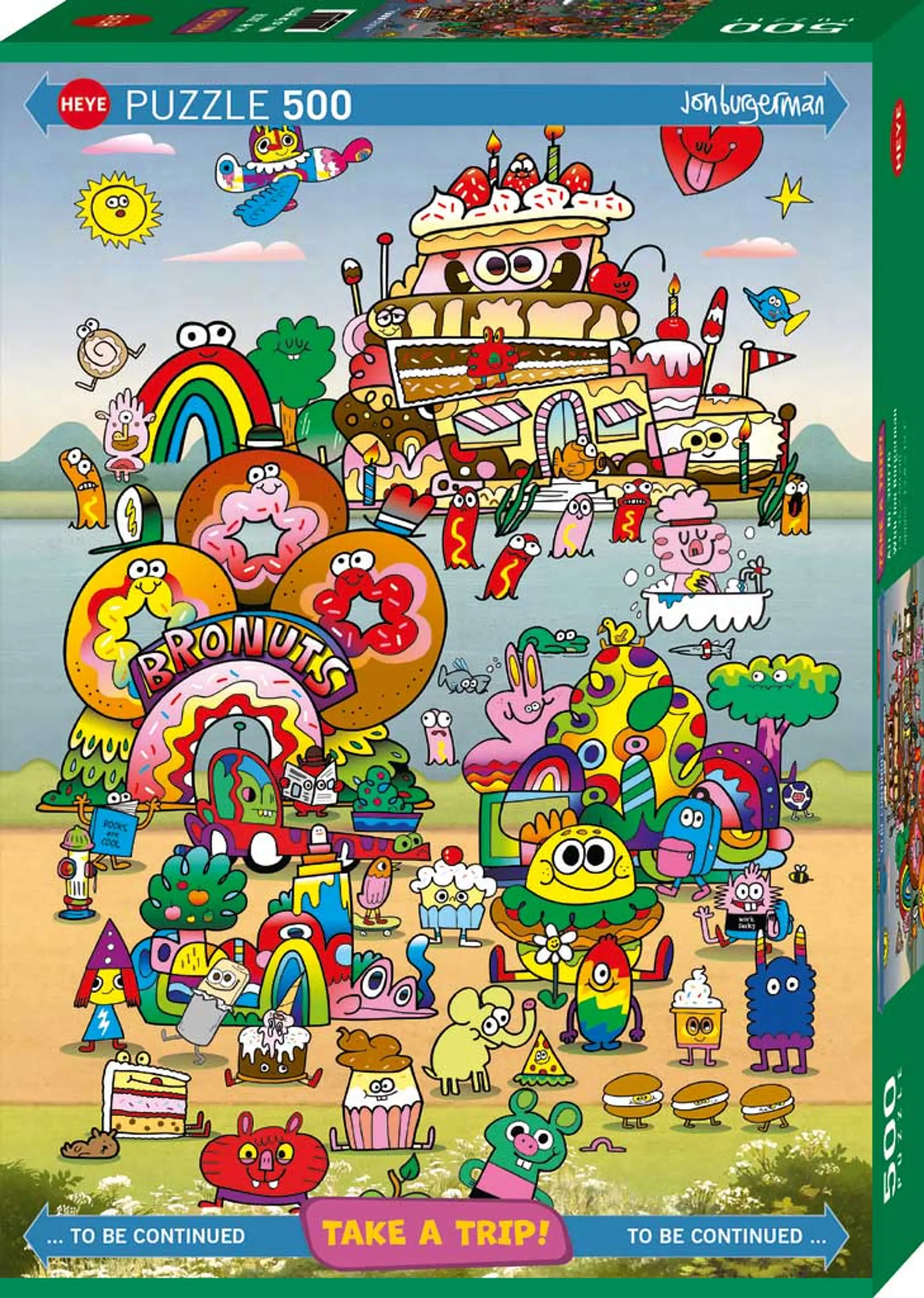 Puzzle 500 Piezas | Take a Trip With Jon Burgerman 1