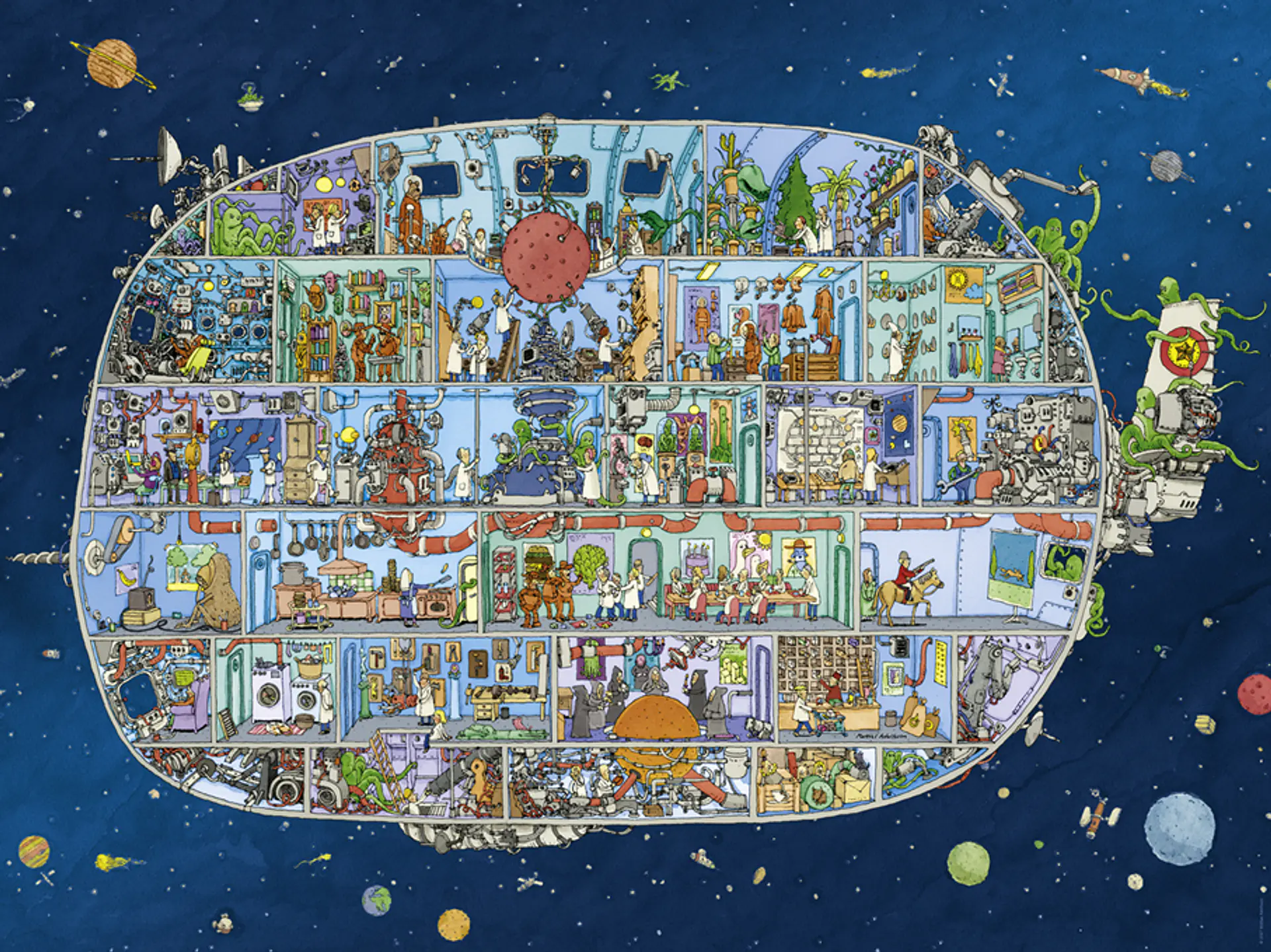 Puzzle 1500 Piezas | Spaceship 2