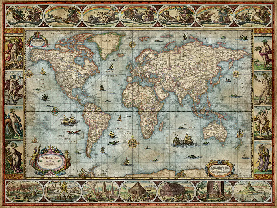 Puzzle 1500 Piezas | Willem Blaeu World 2