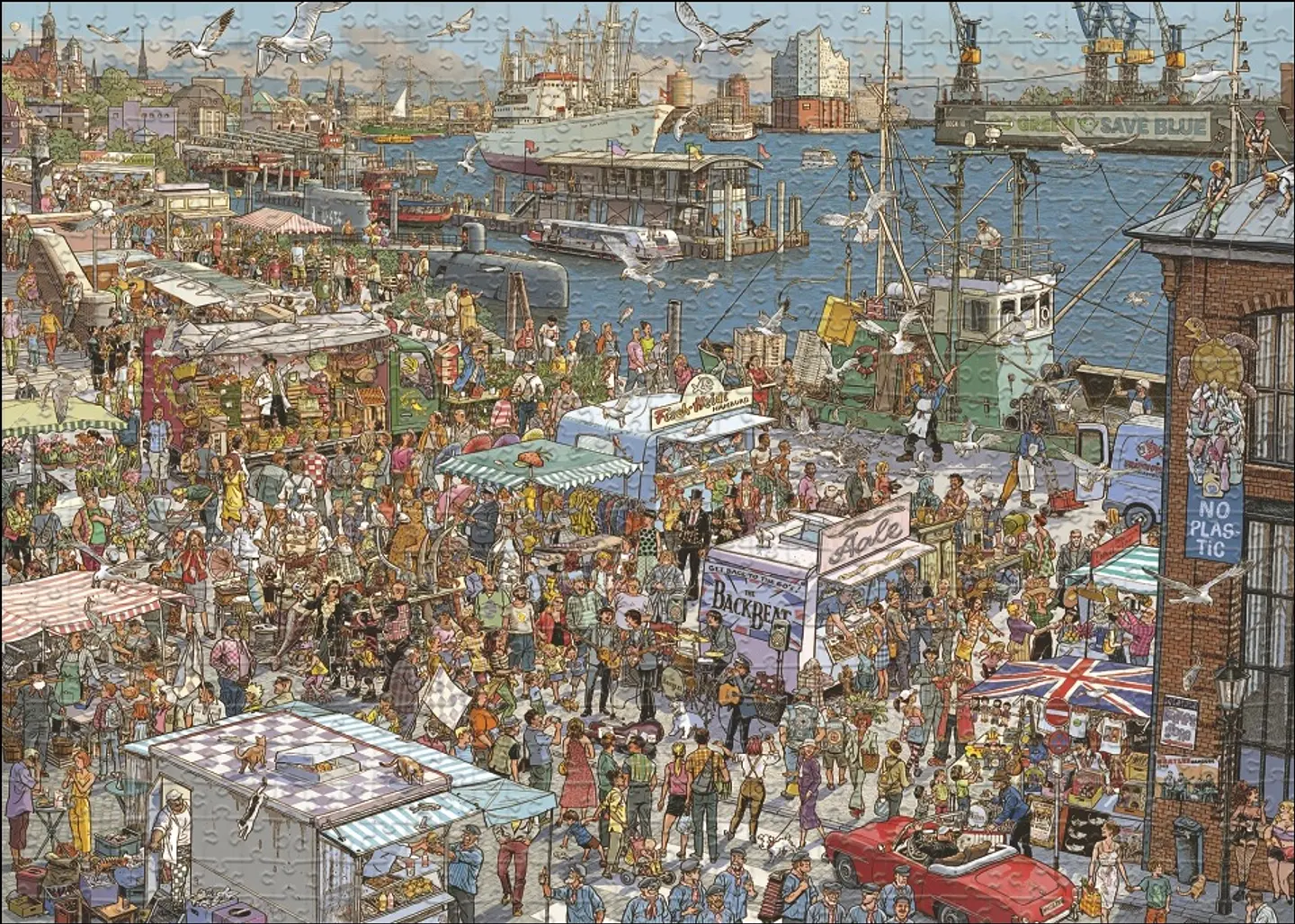 Puzzle 2000 Piezas | Fresh Fish! 2