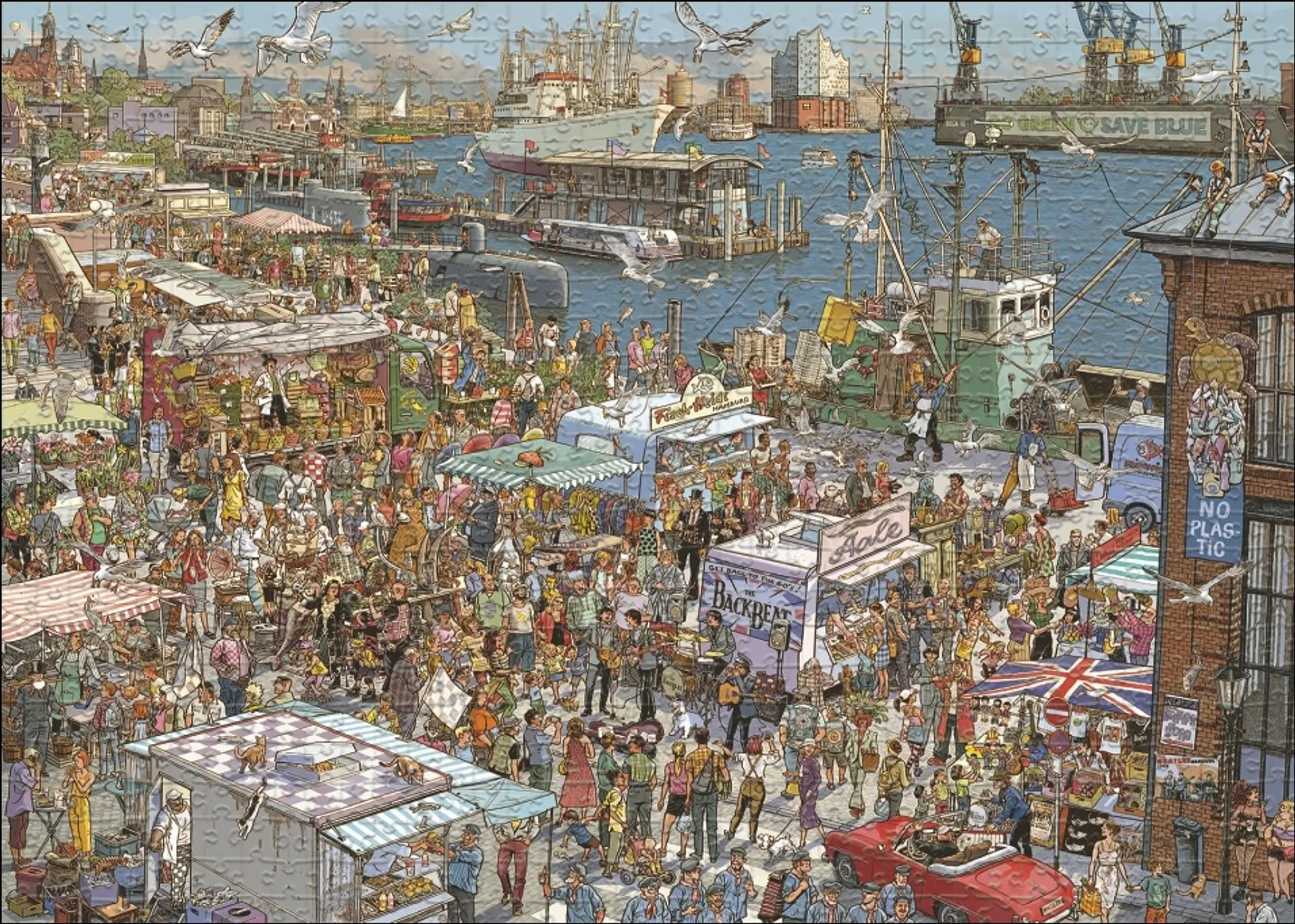 Puzzle 2000 Piezas | Fresh Fish! 2