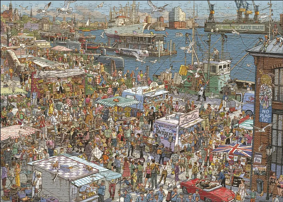 Puzzle 2000 Piezas | Fresh Fish! 2