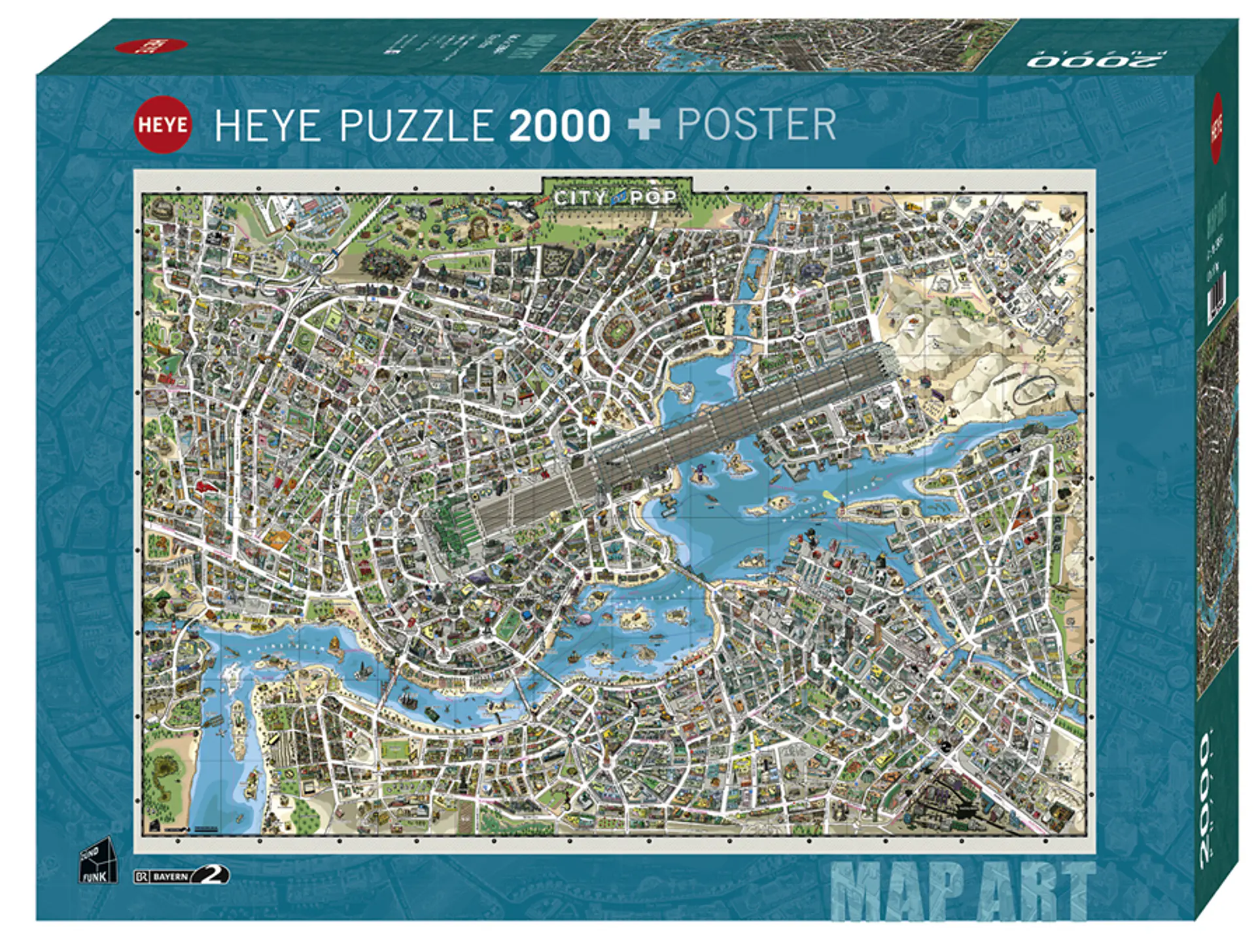 Puzzle 2000 Piezas | City of Pop 1