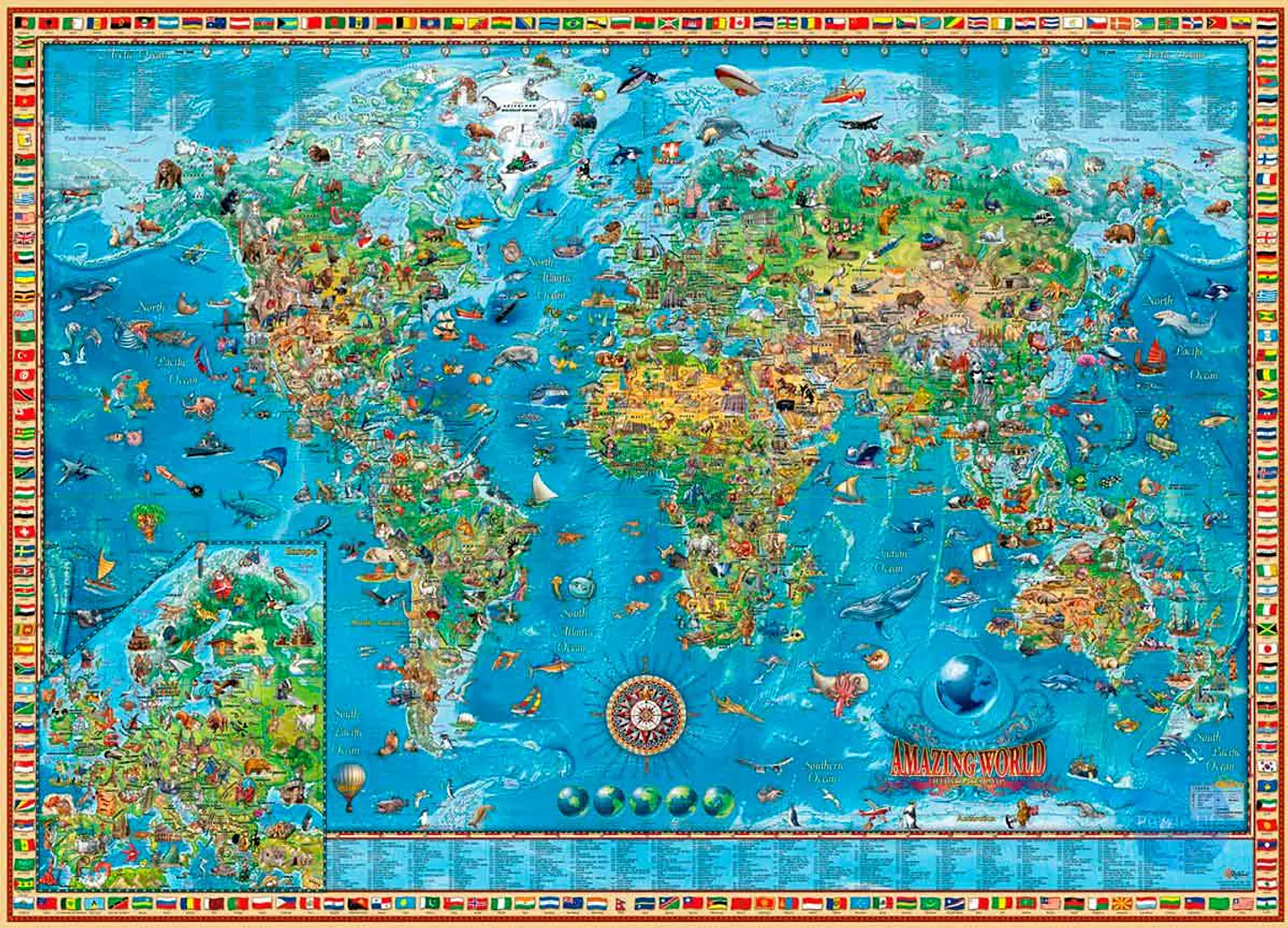 Puzzle 2000 Piezas | Amazing World 2