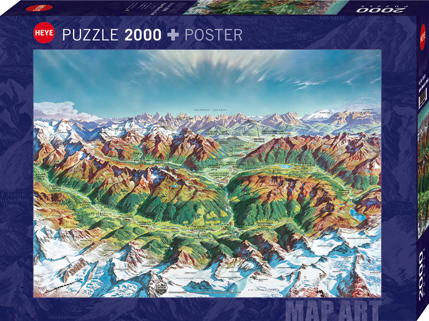 Puzzle 2000 Piezas | Alpine Mountain World 1