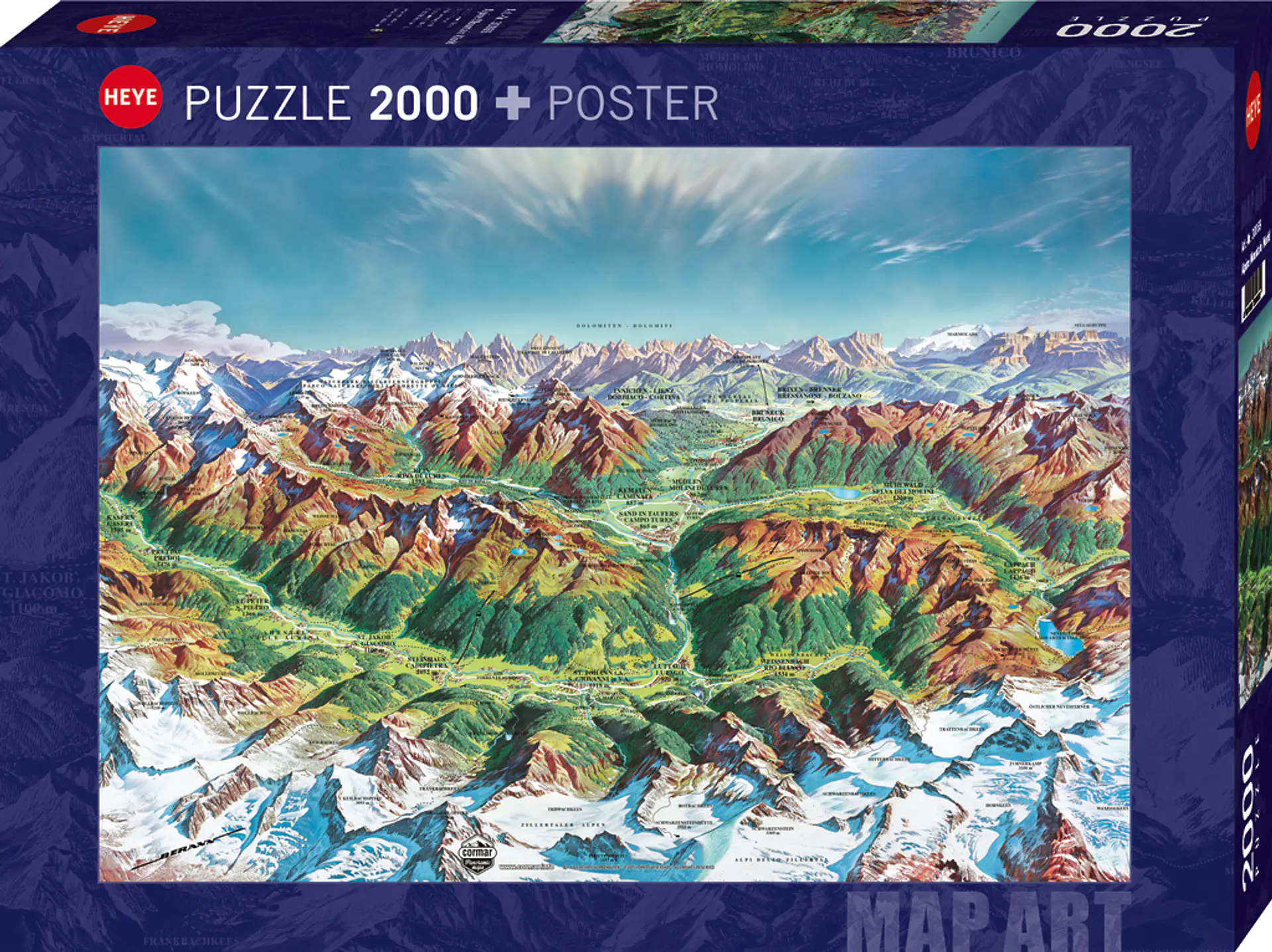 Puzzle 2000 Piezas | Alpine Mountain World 1