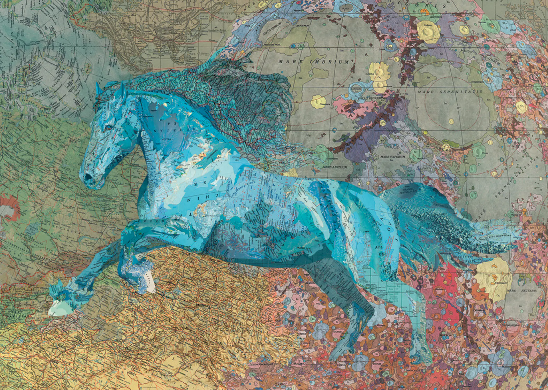 Puzzle 2000 Piezas | Map Horse 2
