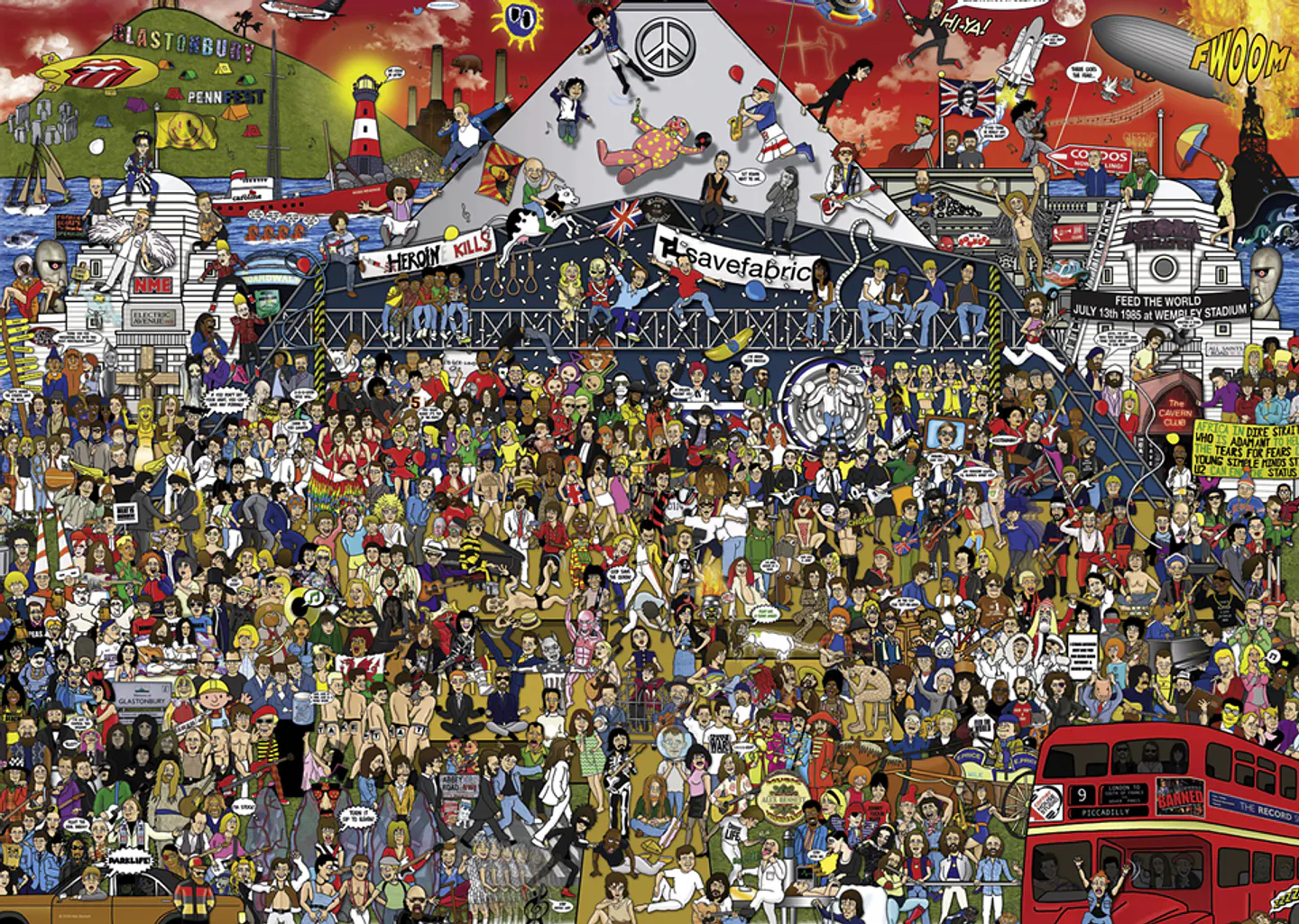 Puzzle 2000 Piezas | British Music History  2