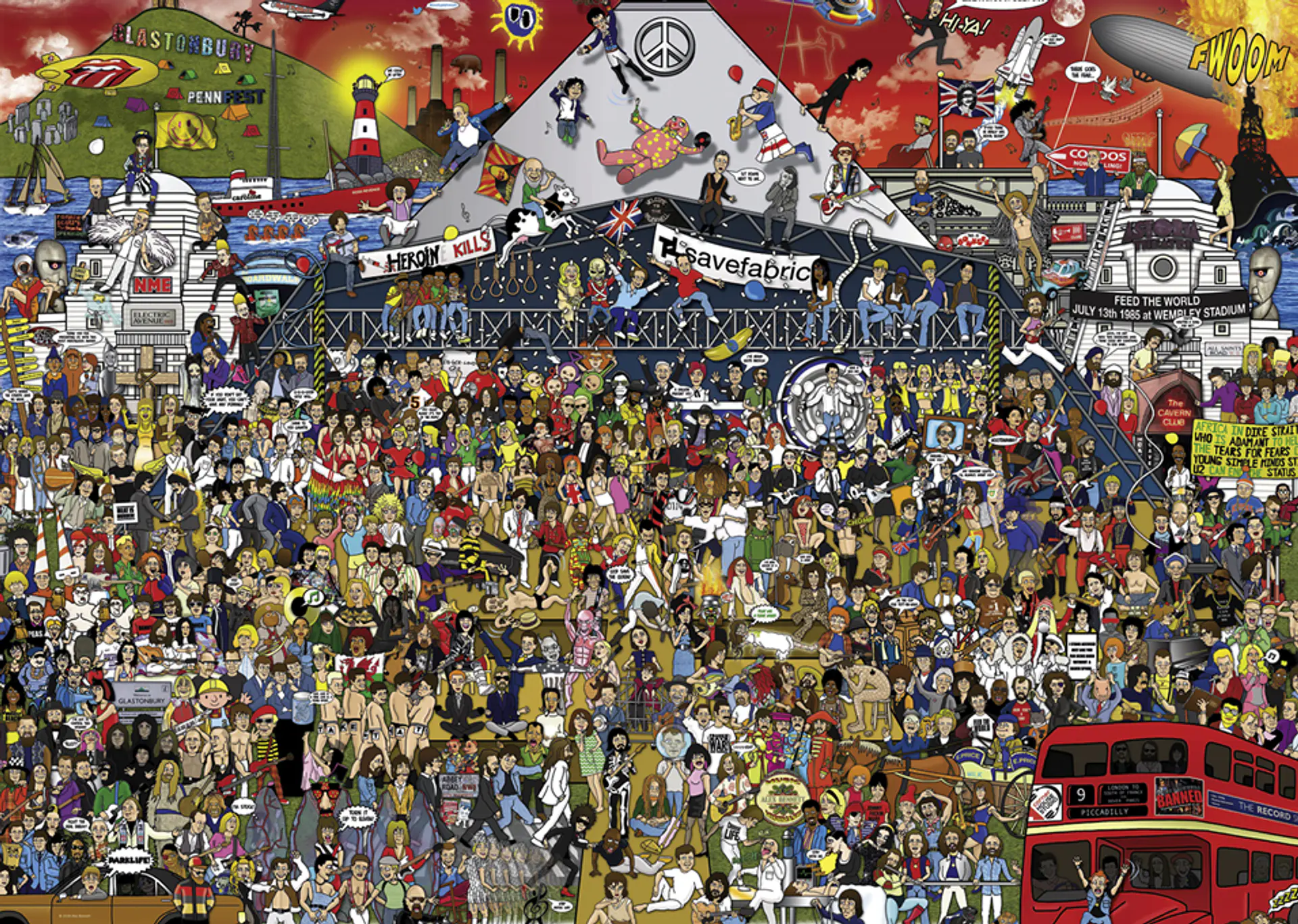 Puzzle 2000 Piezas | British Music History  2