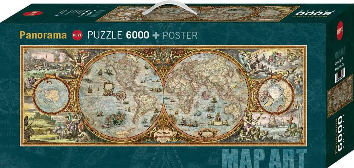 Puzzle 6000 Piezas | Hemisphere Map 1