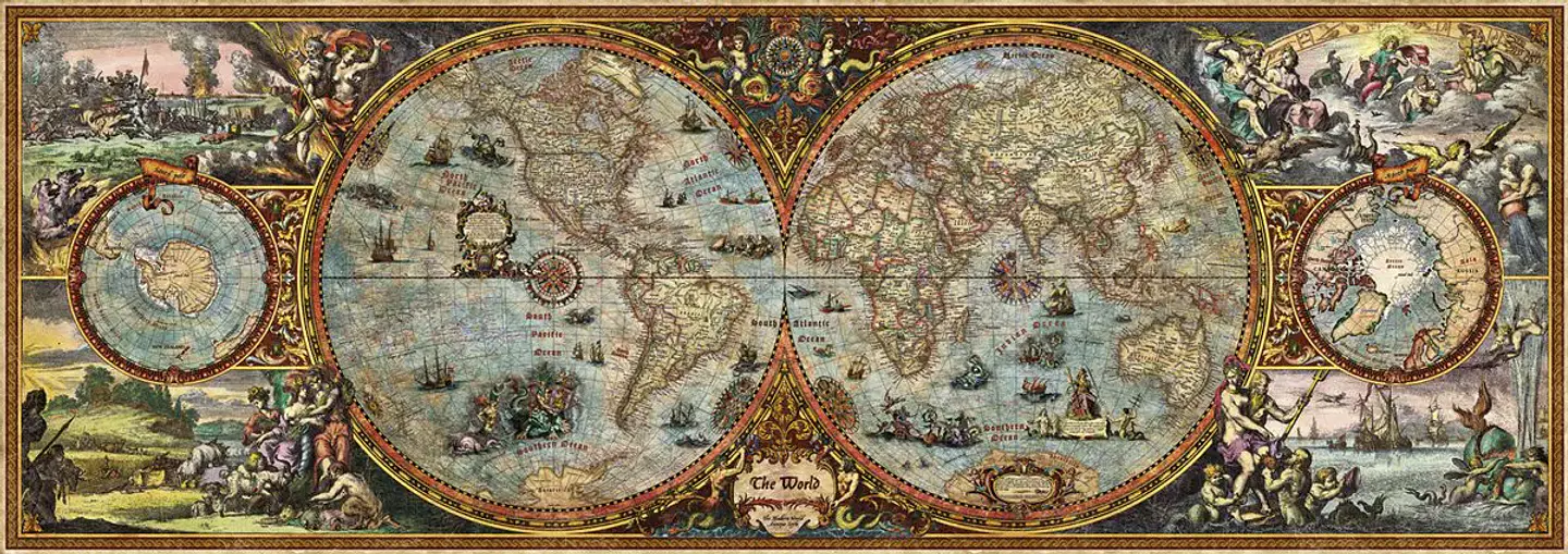 Puzzle 6000 Piezas | Hemisphere Map 2