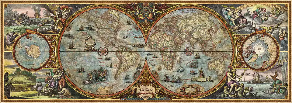 Puzzle 6000 Piezas | Hemisphere Map 2