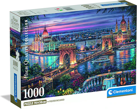 Puzzle 1000 Piezas | Luces sobre el Danubio
