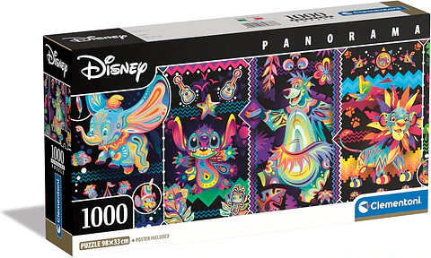 Puzzle 1000 Piezas Panorámico | Disney Alegrías