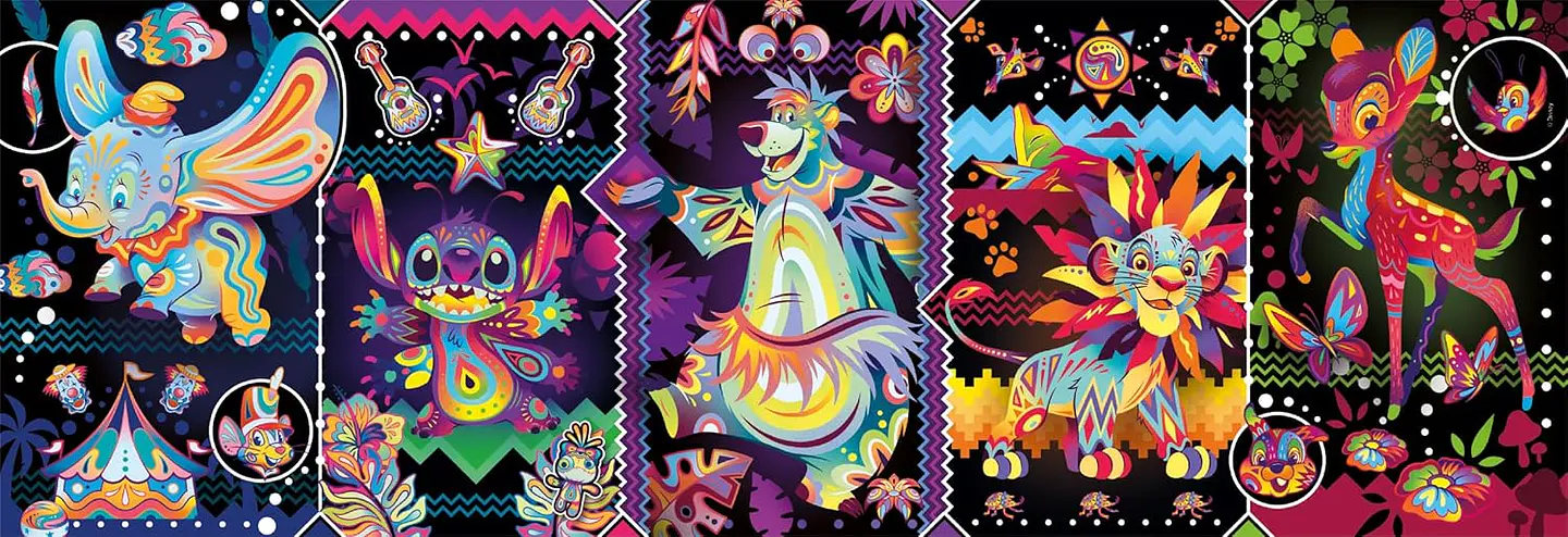 Puzzle 1000 Piezas Panorámico | Disney Alegrías 2