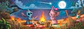 Puzzle 1000 Piezas Panorámico | Disney Stitch y Angel - Miniatura 2