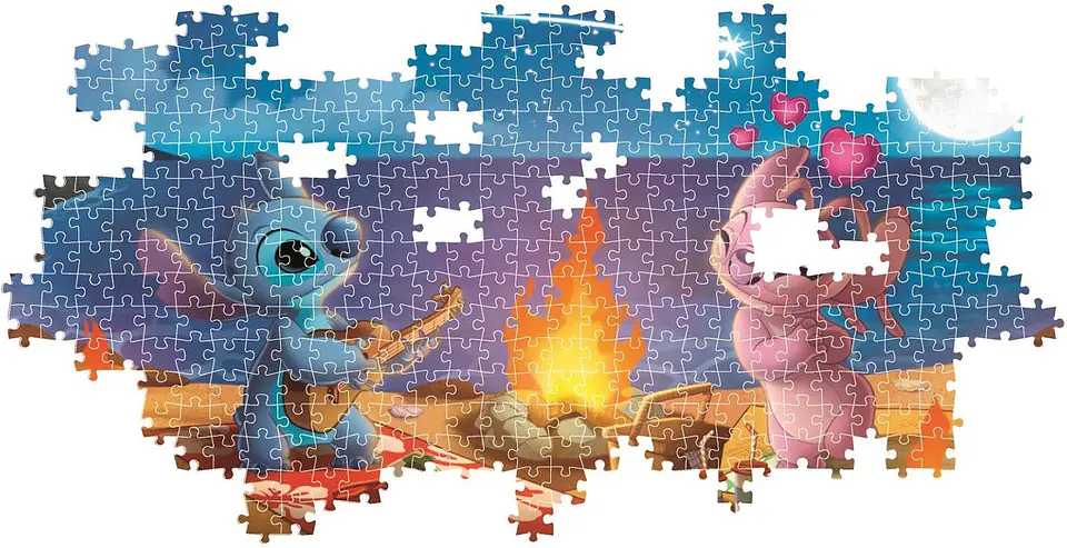 Puzzle 1000 Piezas Panorámico | Disney Stitch y Angel 3