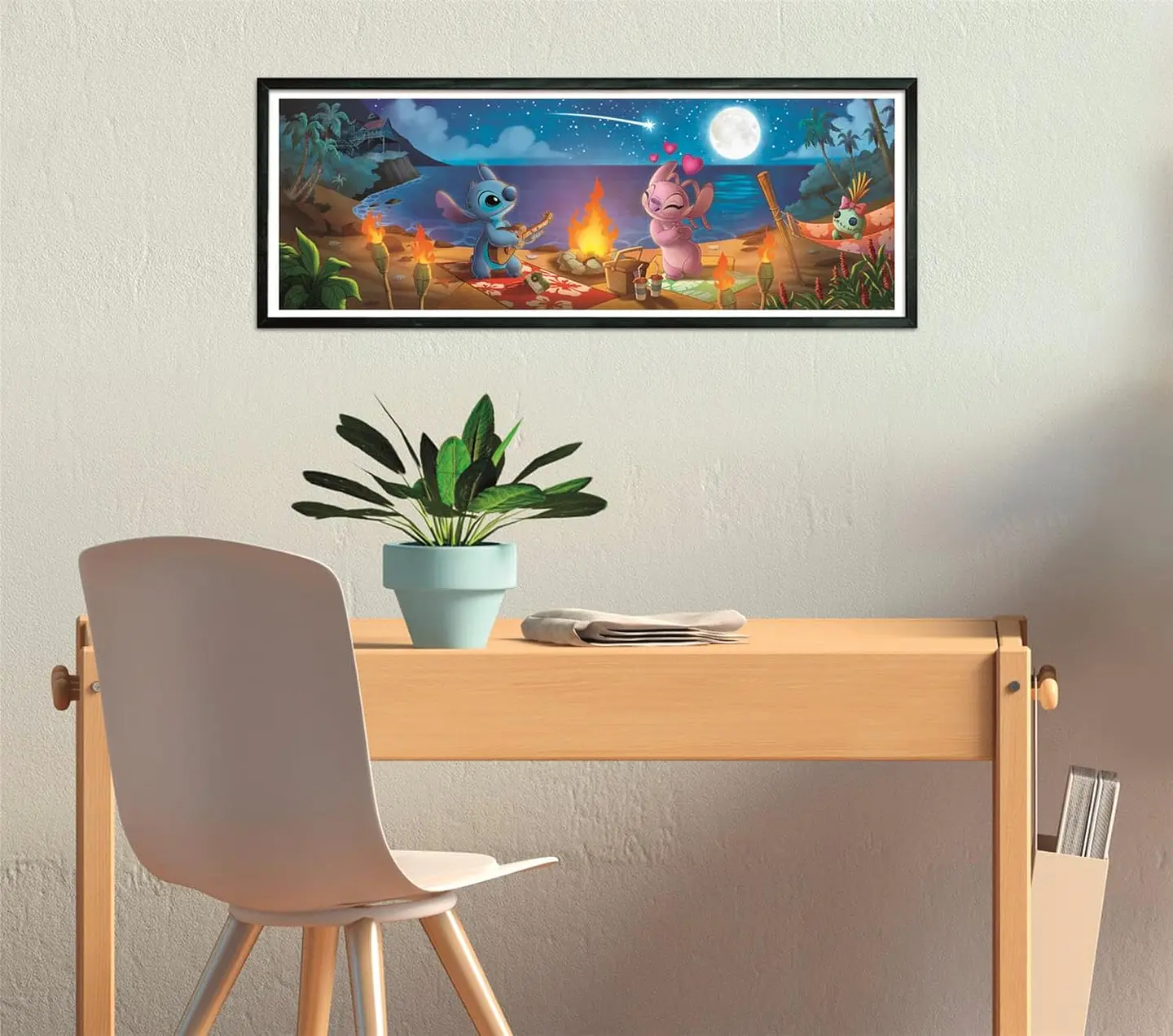 Puzzle 1000 Piezas Panorámico | Disney Stitch y Angel 4