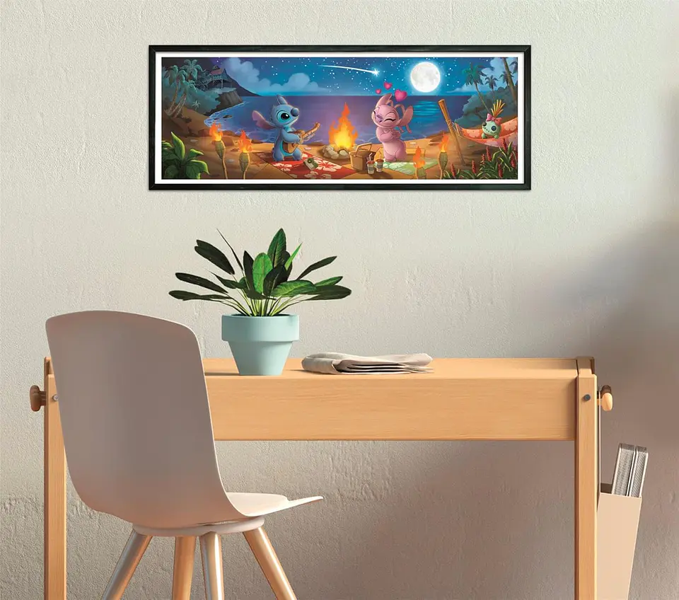 Puzzle 1000 Piezas Panorámico | Disney Stitch y Angel 4