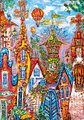 Puzzle 500 Piezas | Charming Village Blue Gate - Miniatura 2