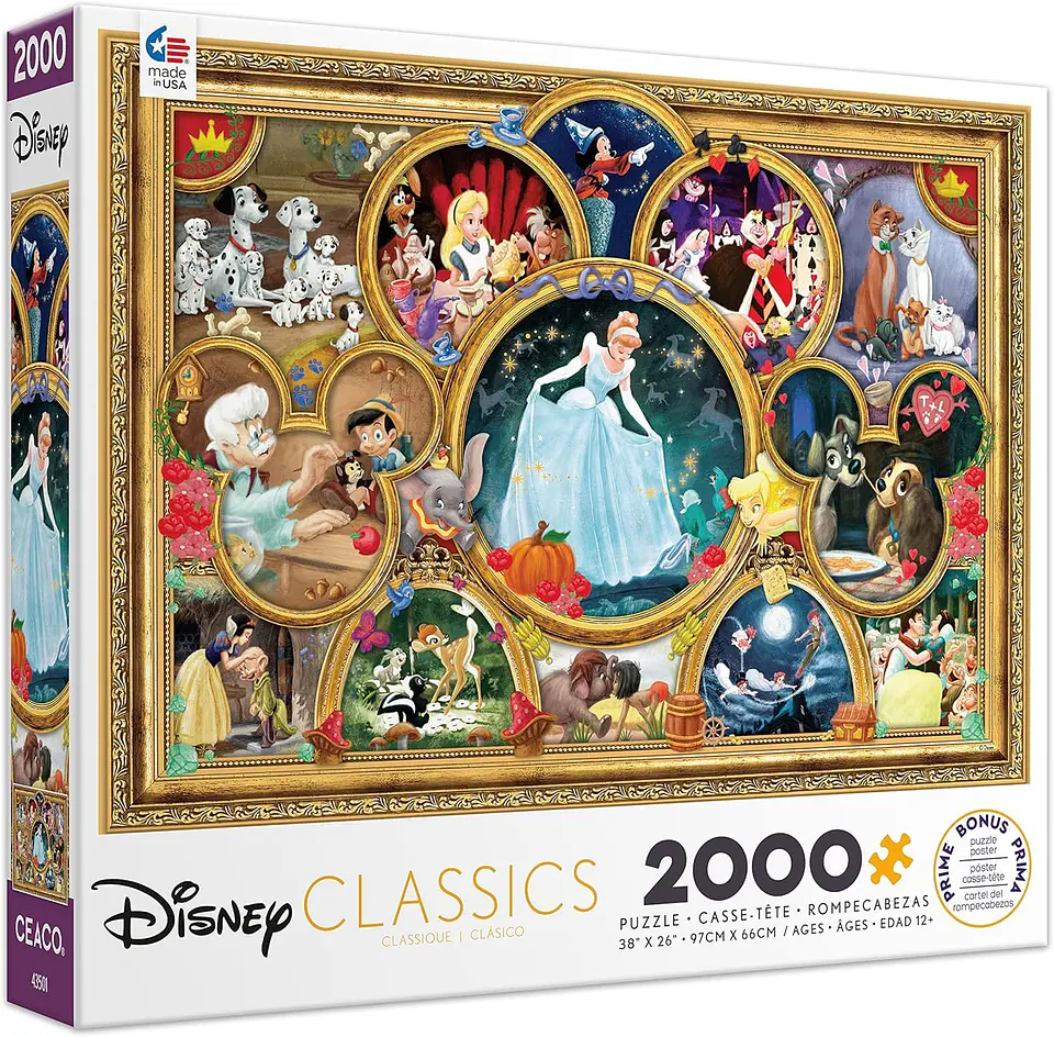 Puzzle 2000 Piezas | Disney Clásicos Mágicos  1
