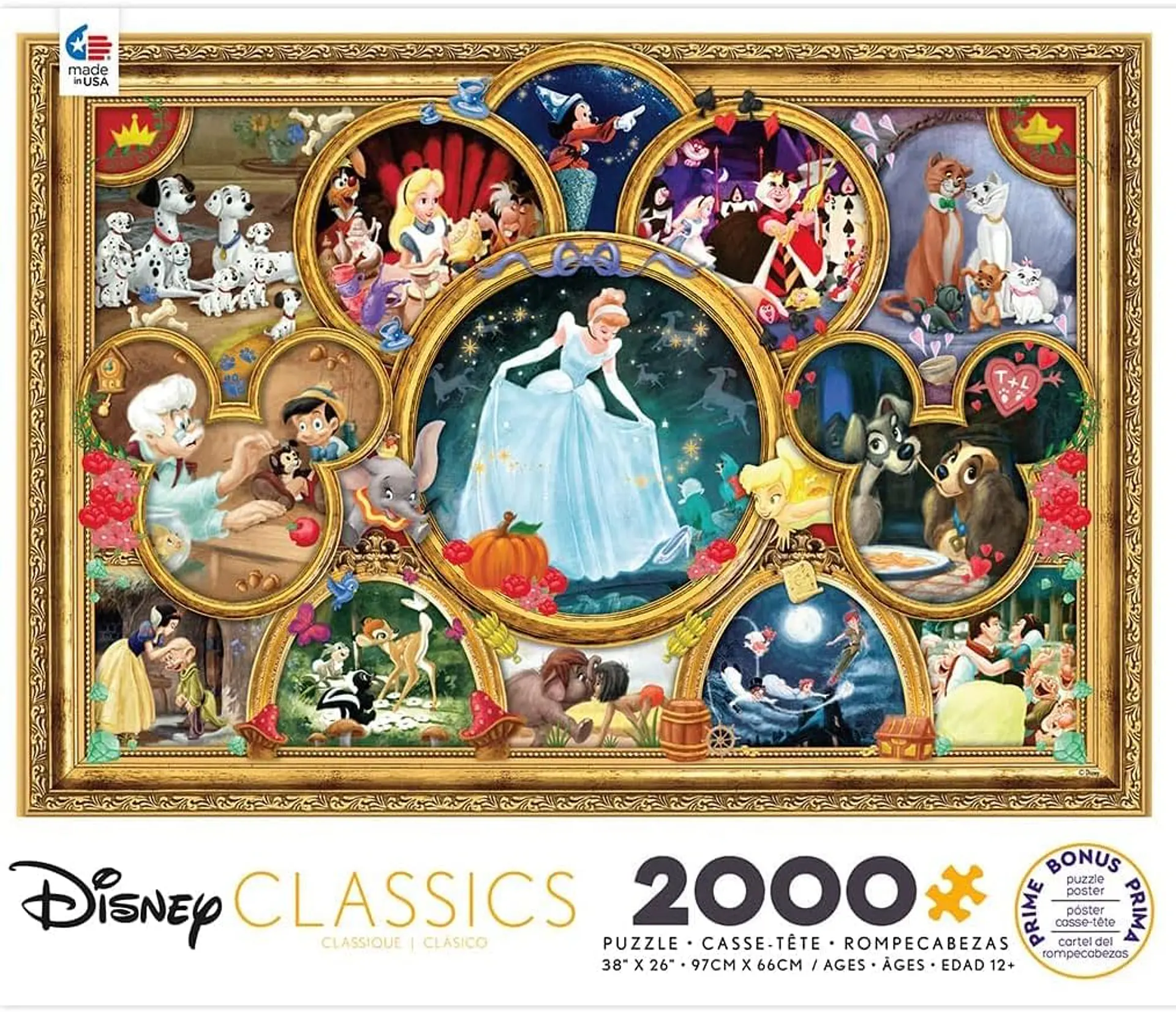 Puzzle 2000 Piezas | Disney Clásicos Mágicos  3