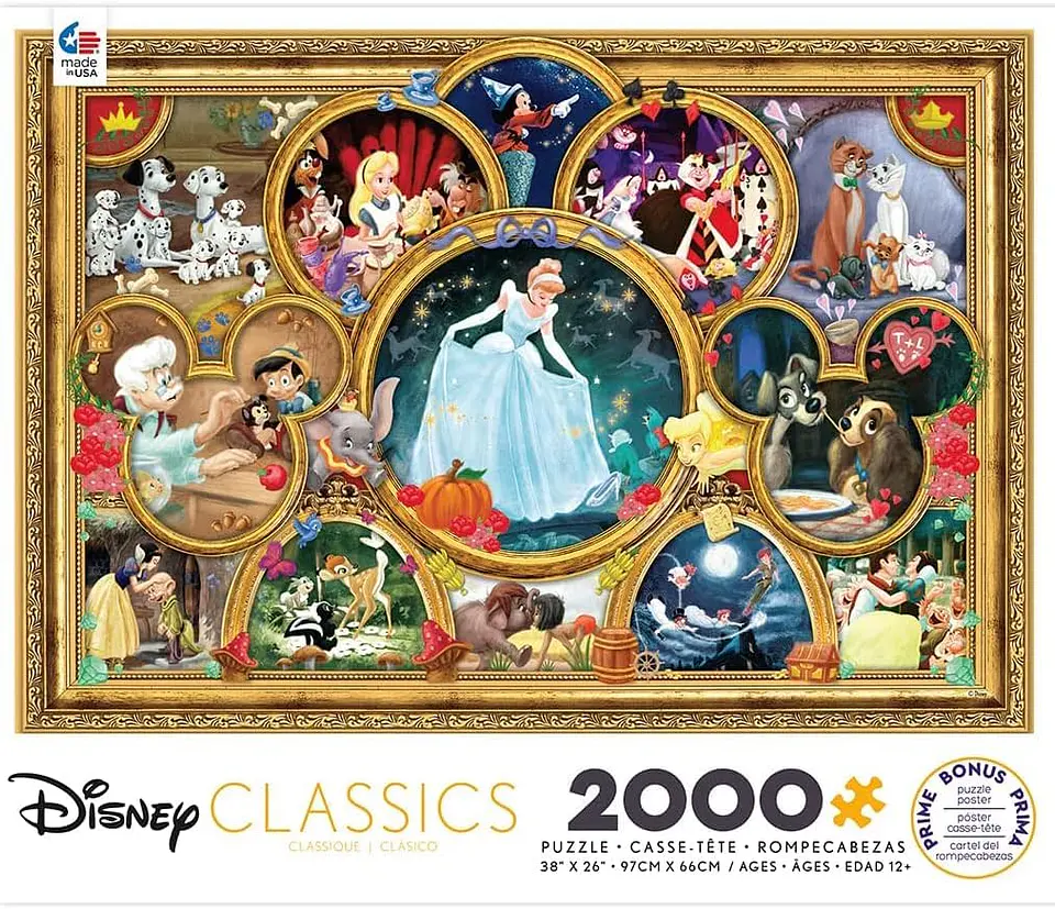 Puzzle 2000 Piezas | Disney Clásicos Mágicos  3