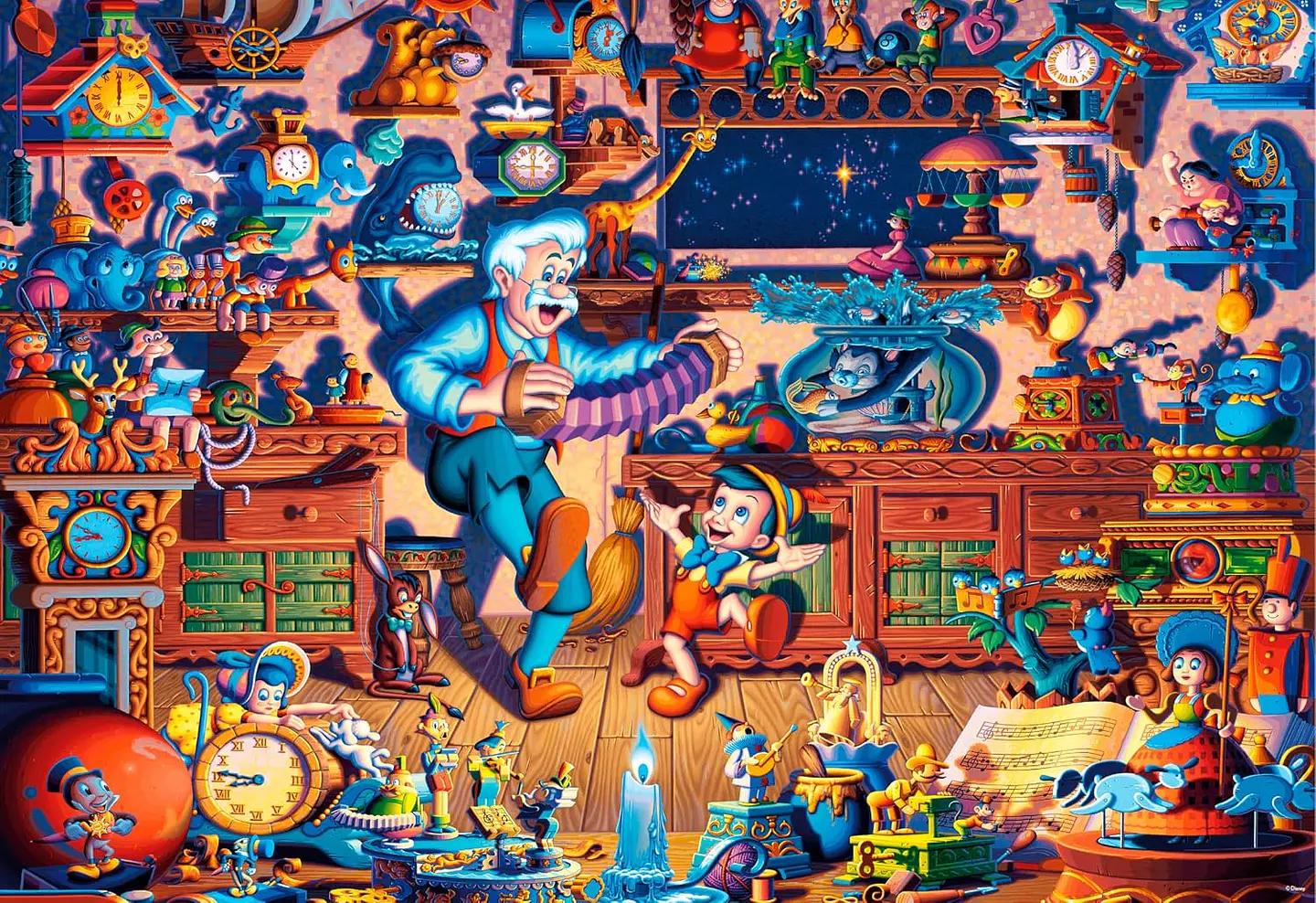 Puzzle 1500 Piezas | Disney Pinocho 2